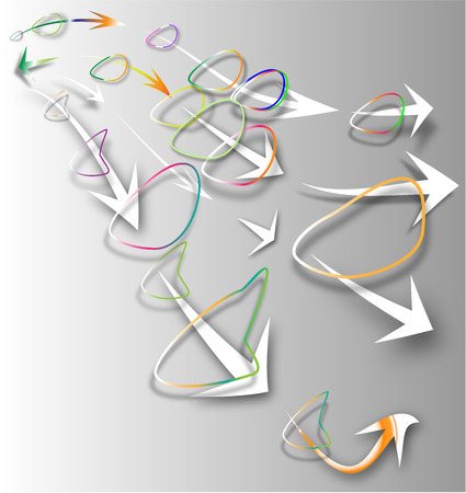 Running arrows, movement, color background wallpaperのイラスト素材