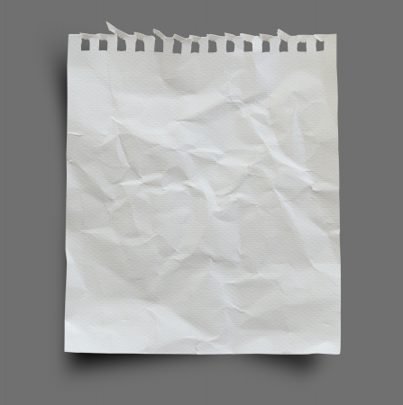 Blank torn art paper on gray background with clipping path.の写真素材