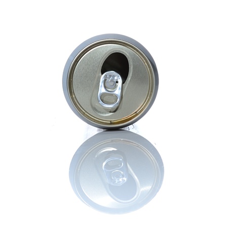 Empty freeze can isolated on white.