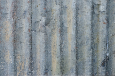 Texture and closeup of galvanized iron wall. の写真素材