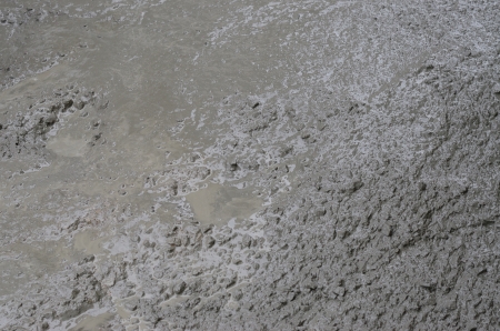 Wet cement.の写真素材