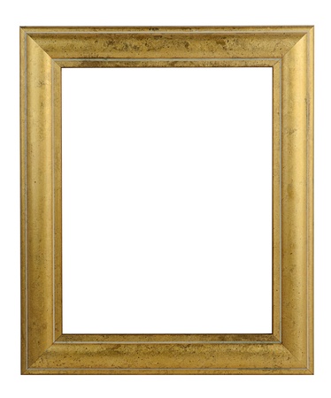 Old vintage frame isolated on white.の写真素材