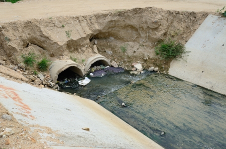 Drain canal.の写真素材