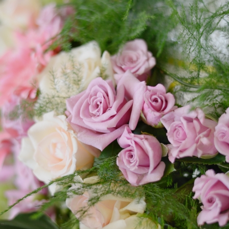 close up of flower in wedding celebration.の写真素材