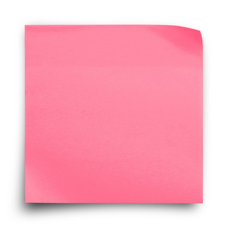 red sticker paper note on white backgroundの写真素材
