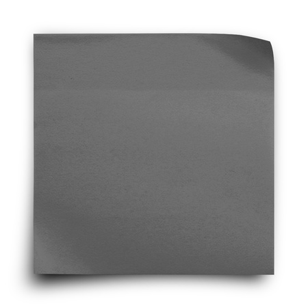 Black sticker paper note on white backgroundの写真素材
