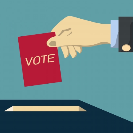 Giving voteのイラスト素材