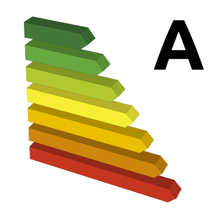 Energy performance label Aのイラスト素材