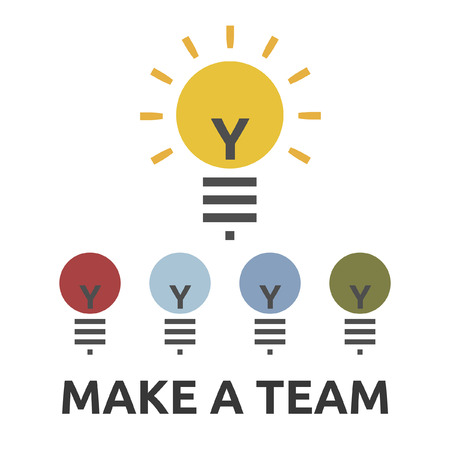 Make a teamのイラスト素材