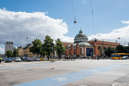 Copenhagen, Denmark - August 10, 2016. Ny Carlsberg Glyptotek a blue sky day of summer. It is an art museum built around the personal collection of  the founder of the Carlsberg Breweries.のeditorial素材