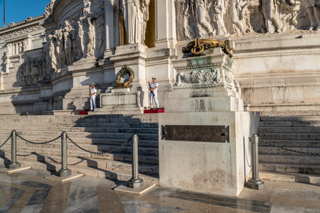 Rome, Italy - August 20, 2016:  Altar of the Fatherland, also known as National Monument to Victor...