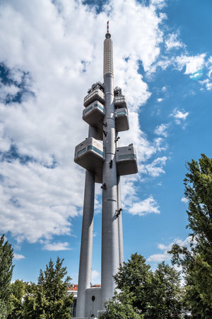 Zizkov Television Tower in Prague