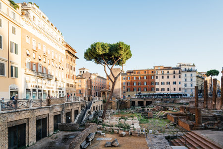 Largo di Torre Argentina Squareのeditorial素材
