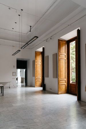 Interior view of design classroomのeditorial素材