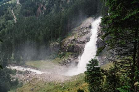 Krimml Waterfalls in Austriaの写真素材