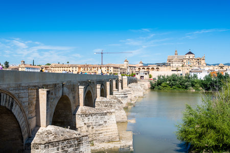 Roman Bridge over Guadalquivir Riverのeditorial素材