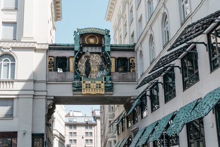 The Ankeruhr clock in Viennaのeditorial素材