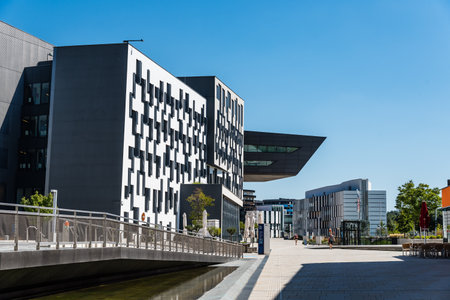 Modern architecture building in the University of Vienna