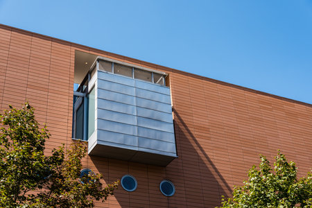 Low angle view of  Vienna Main Library