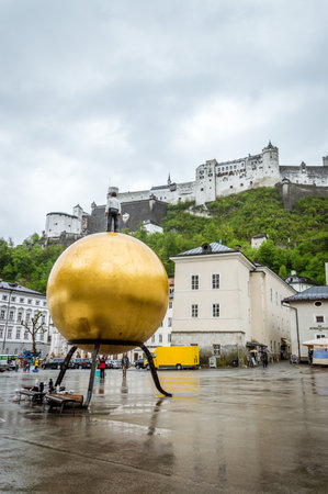 Square in Salzburgのeditorial素材