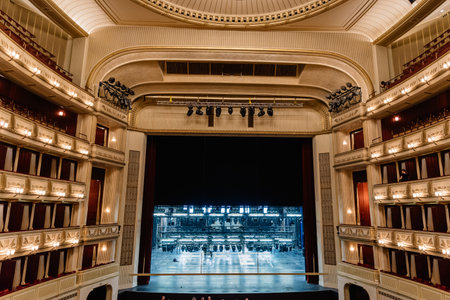 Auditorium of The Vienna State Opera.のeditorial素材