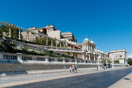 Budapest Castle Bazaar and The Royal Gardensのeditorial素材