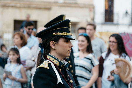 Music band in Easter procession in Cordoba.