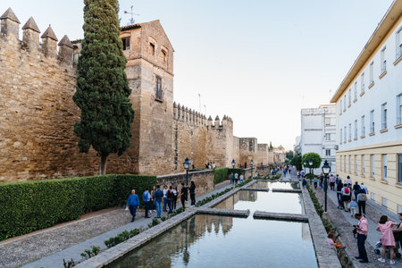 Old Roman Walls and water ponds in Cordoba