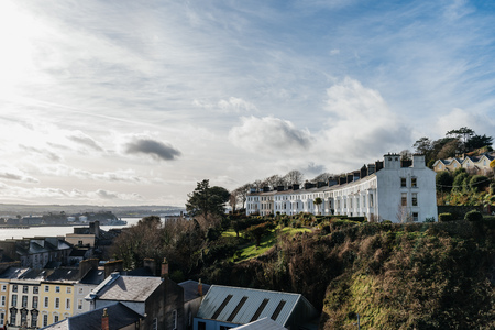 Picturesque view of the Irish city of Cobhの写真素材