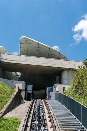 Modern Architecture Funicular Stationのeditorial素材