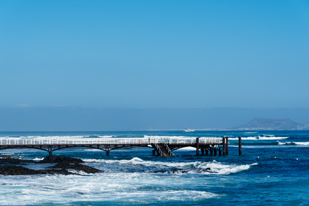 Pier on beach of Corralejo