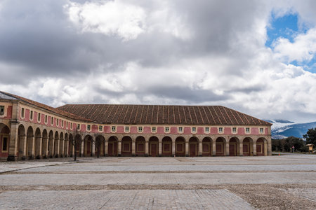 Outdoor view of Royal Palace of Riofrio in Segoviaのeditorial素材