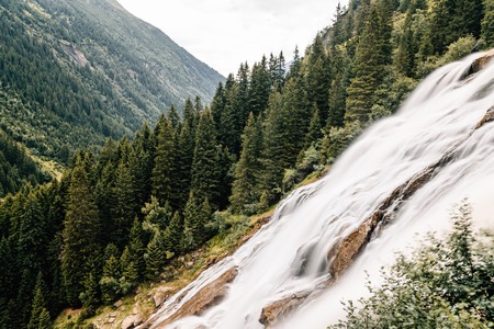 Grawa Waterfall in Austrian Alpsの写真素材