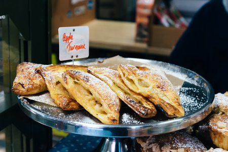 Close up of delicious Puff Pastry Apple Turnoversの写真素材