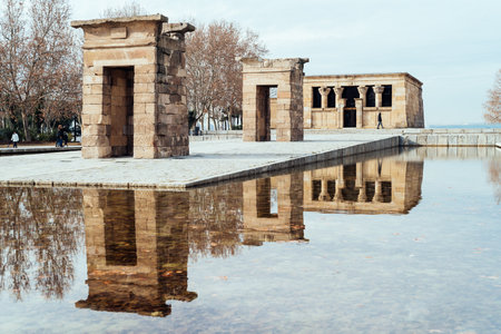Temple Of Debod Against Skyのeditorial素材