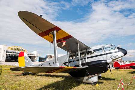 De Havilland DH89 Dragon Rapide aircraft during air show