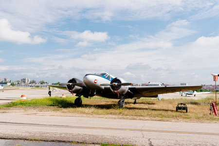 Beechcraft C-45 aircraft during air show
