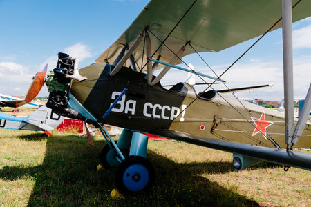 Polikarpov Po 2 Russian Aircraft during air show