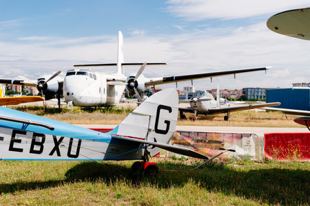 De havilland DH-60 Moth Aircraft during air showのeditorial素材
