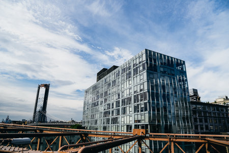 Modern residential building in Brooklyn New Yorkのeditorial素材