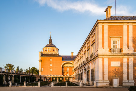 Royal Palace of Aranjuez at sunrise, Madridのeditorial素材