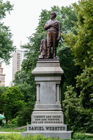 Central Park in New York City a cloudy dayのeditorial素材