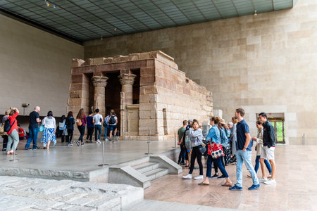 Egyptian gallery in the Metropolitan Museum of Art in New Yorkのeditorial素材