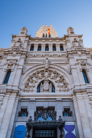 Low angle view of Madrid City Hallのeditorial素材