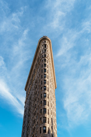 Low angle view of Flatiron Building in NYCのeditorial素材