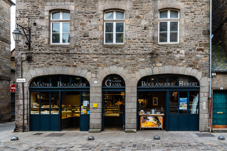 Old bakery in the town of Dinan  with no peopleのeditorial素材