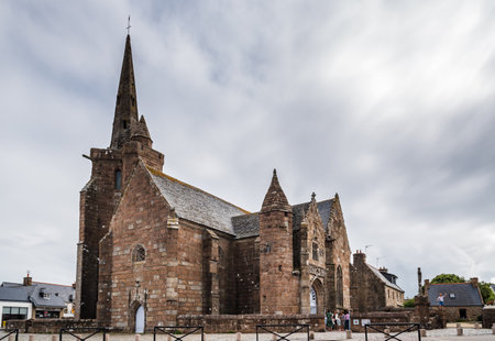 Chapel of Notre Dame de la Clarte at Perros-Guirecのeditorial素材
