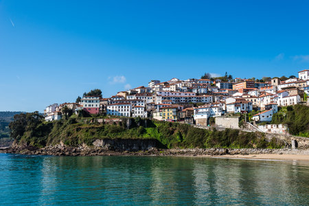 Scenic view of the fishing village of Lastresのeditorial素材