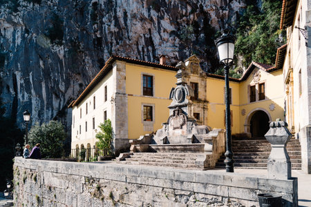 The Sanctuary of Covandonga in Asturias, Spainのeditorial素材