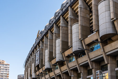 Santiago Bernabeu stadium. Real Madrid football club